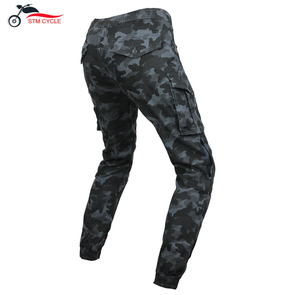 Motorcycle Gear Testing - Men Camo Jeans Four Seasons Cycling