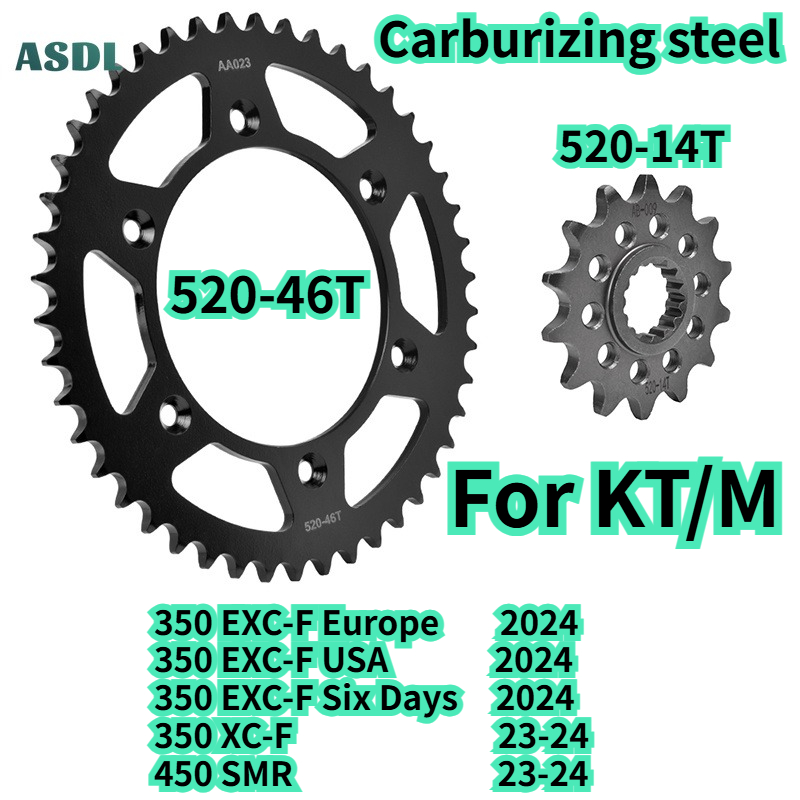 Motorcycle Gear Usa - 520 Motorcycle Front Rear Gear Wheel