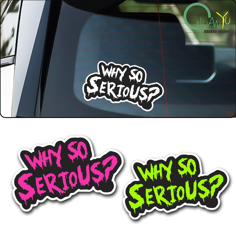Motorcycle Gear Equipment - Why So Serious English Funny Car