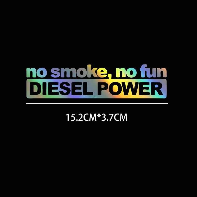 Motorcycle Gear Equipment - 15.2X3.7CM Car Stickers NO SMOKE NO