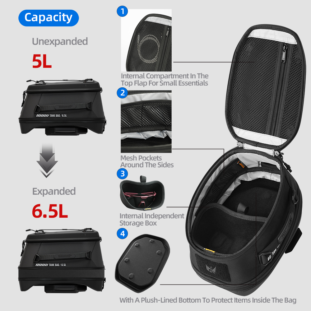 Rhinowalk Motorcycle Magnetic  - Magnetic Tank Bag ulasan dan harga