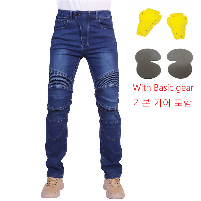 Men Jeans Embroidery Motorcycl - Motorcycle Gear Testing ulasan dan harga