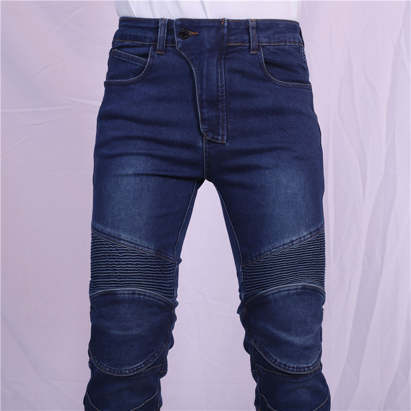 Men Jeans Embroidery Motorcycl - Motorcycle Gear Testing ulasan dan harga