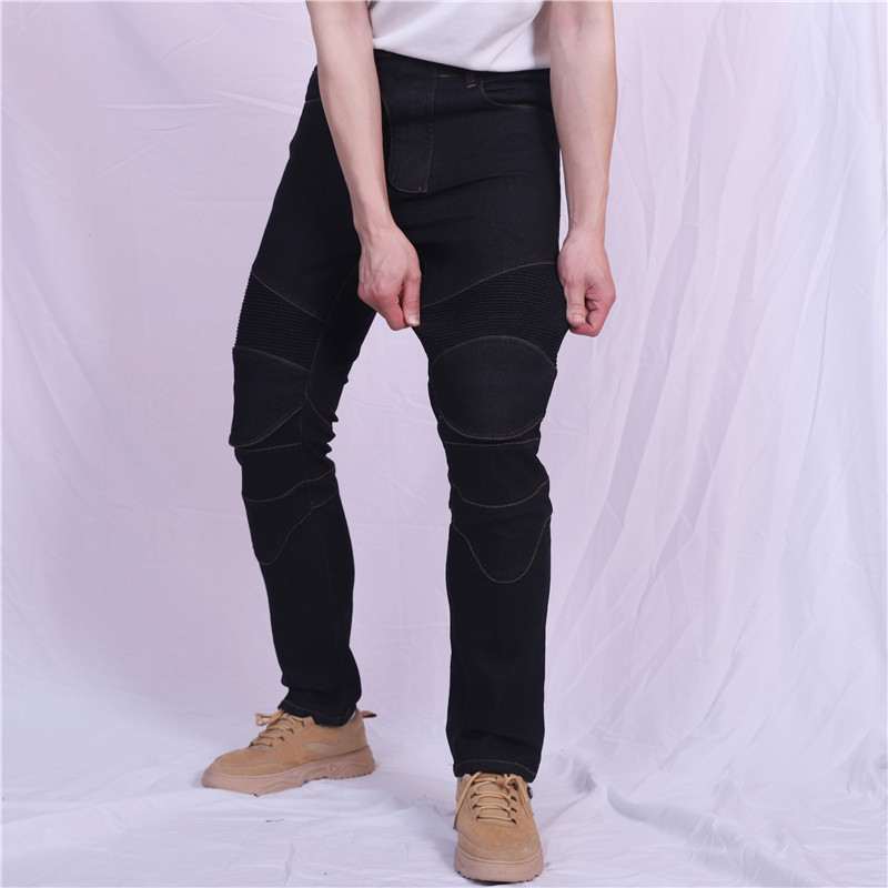 Men Jeans Embroidery Motorcycl - Motorcycle Gear Testing ulasan dan harga