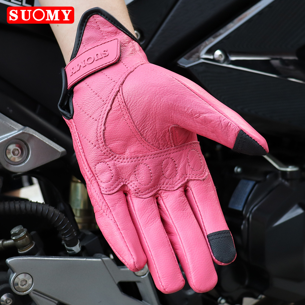 SUOMY Lady Pink Retro Leather  - Xs Motorcycle Gear ulasan dan harga