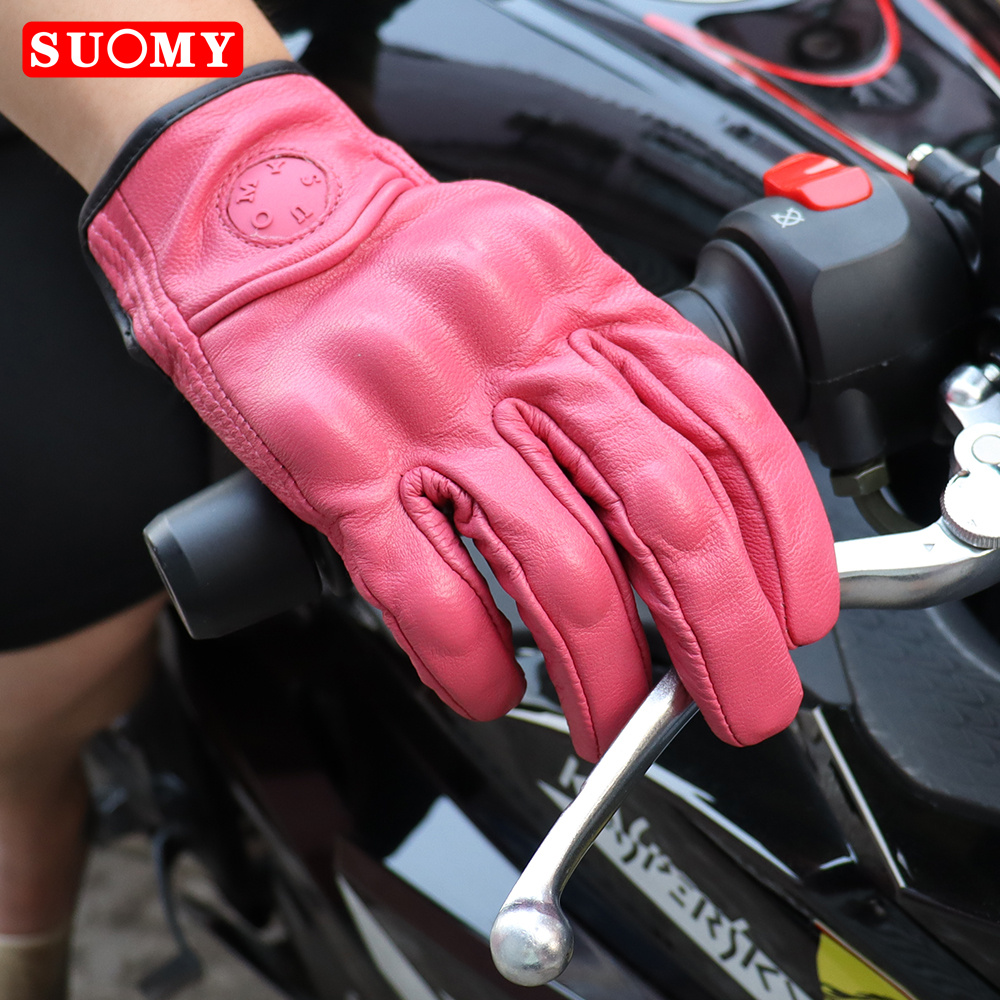 SUOMY Lady Pink Retro Leather  - Xs Motorcycle Gear ulasan dan harga