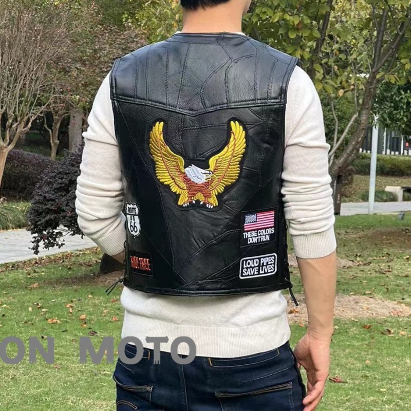 NEW Motorcycle Vests Men Cafe  - Motorcycle Gear Vest ulasan dan harga