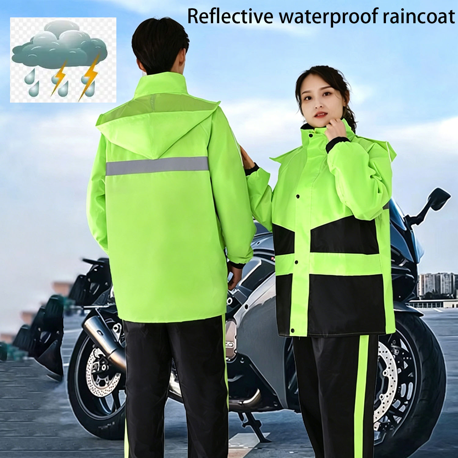 Motorcycle Raincoat Suits Men  - Motorcycle Gear Rain ulasan dan harga