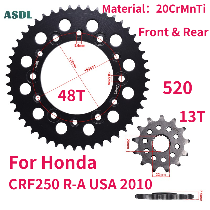 520 Chain 48T 13T Teeth Motorc - Motorcycle Gear Usa ulasan dan harga