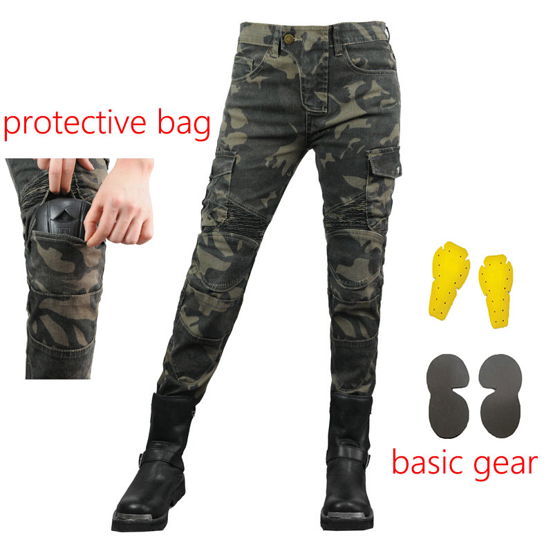 Women Jeans Camouflage Motorcy - Motorcycle Gear Testing ulasan dan harga