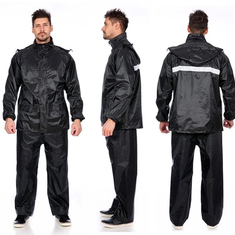 Black Motorcycle Black Adult R - Motorcycle Gear Rain ulasan dan harga