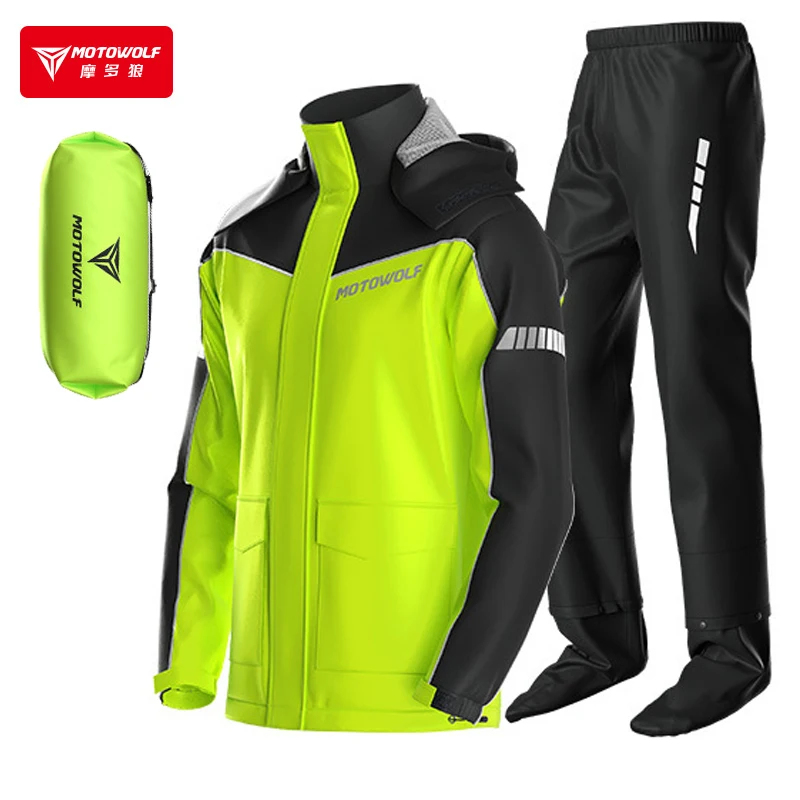 MOTOWOLF Motorcycle Raincoat A - Motorcycle Gear Rain ulasan dan harga