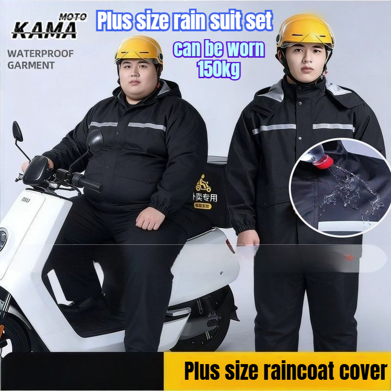 9XL Fat Man Reflective Waterpr - Motorcycle Gear Rain ulasan dan harga