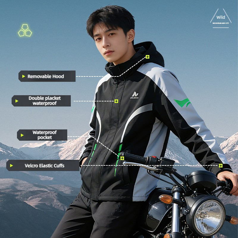 Motorcycle Rain Suit Men Water - Motorcycle Gear Rain ulasan dan harga